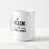 Tasse Classique Sarcasme Design Café (Devant gauche)