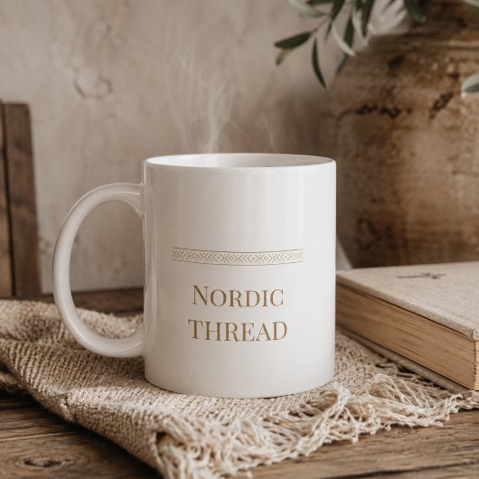 Tasse Classique Simple Nordic Thread, 11 oz