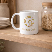 Tasse Classique Tourbillon Doré Silencieux, 11 oz