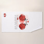 Tasse coccinelle (Serviette de bain)