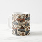 Tasse Cockapoo Route 66 Rétro (Devant gauche)