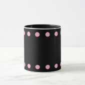 Tasse Cocoa & Coffee Perles (Noir & Rose) (Centre)