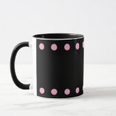 Tasse Cocoa & Coffee Perles (Noir & Rose) (Gauche)