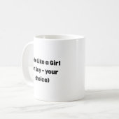 Tasse Code Like a Girl – Cadeau Empowering pour le (Devant gauche)