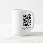 Tasse code QR (Devant droit)