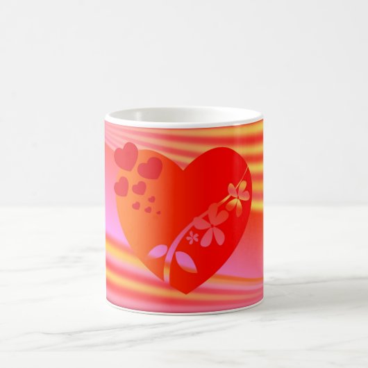 Tasse coeur d'amour de la Saint-Valentin (Centre)