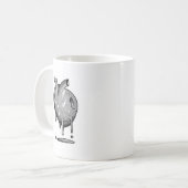 tasse coeur gris (Devant gauche)
