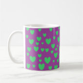 Tasse coeurs verts (Gauche)