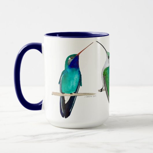 Tasse Colibris Bleus (Gauche)