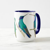 Tasse Colibris Bleus (Devant droit)
