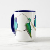 Tasse Colibris Bleus (Devant gauche)