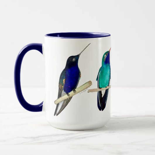 Tasse Colibris Bleus (Gauche)