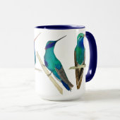 Tasse Colibris Bleus (Devant droit)