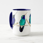 Tasse Colibris Bleus (Devant gauche)