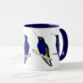 Tasse Colibris Couronne Velours-Violet (Devant droit)