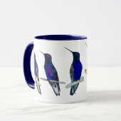 Tasse Colibris Couronne Velours-Violet (Devant gauche)