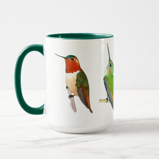 Tasse Colibris Verts (Gauche)