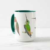 Tasse Colibris Verts (Devant gauche)