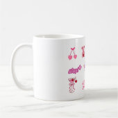 Tasse Collage Autocollant Fille Mignonne (Gauche)