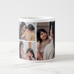 Tasse Collage de 3 Photos Fête des Mères Personn