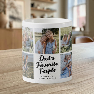 Tasse Collage Photo 9 Personnes Préférées de Papa