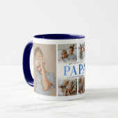 Tasse Collage Photo Papa On T'aime (Devant gauche)