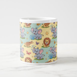 Tasse colorée avec des illustrations d'animaux lud
