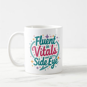 Tasse colorée « Courant dans les signes vitaux et