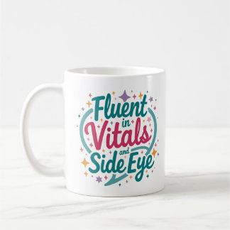 Tasse colorée « Courant dans les signes vitaux et 