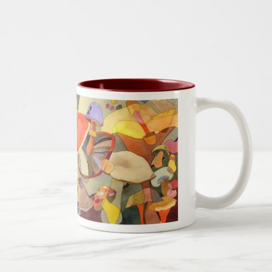 Tasse colorée de champignons (Droit)