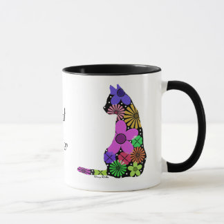 Tasse colorée de chat