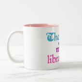 Tasse colorée de citation de bibliothécaire (Gauche)