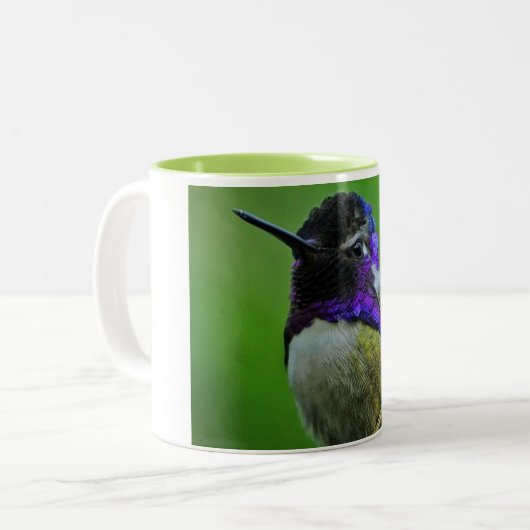 Tasse colorée de colibri (Devant gauche)