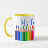 Tasse colorée de crayon (Gauche)