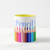 Tasse colorée de crayon (Centre)