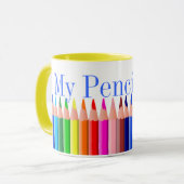 Tasse colorée de crayon (Devant gauche)
