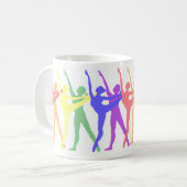 Tasse colorée de danse de ballet (Devant gauche)