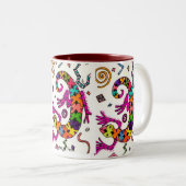 Tasse colorée de Gecko (Devant droit)