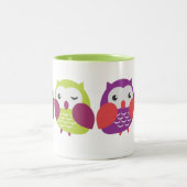 Tasse colorée de hibou (Centre)