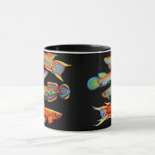 Tasse colorée de Killifishes (Centre)