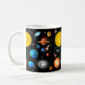 Tasse colorée de l'espace d'astronomie d'univers (Gauche)