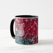 Tasse colorée de Paisley (Devant gauche)