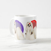Tasse colorée de Shih Tzu (Devant gauche)