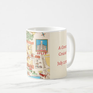 Tasse colorée de Split Croatie