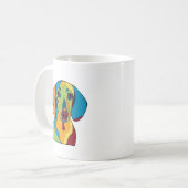 Tasse colorée de teckel (Devant gauche)