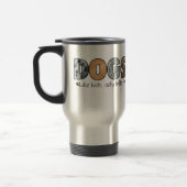 Tasse colorée de voyage de chiens (Gauche)