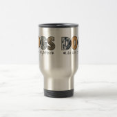 Tasse colorée de voyage de chiens (Centre)
