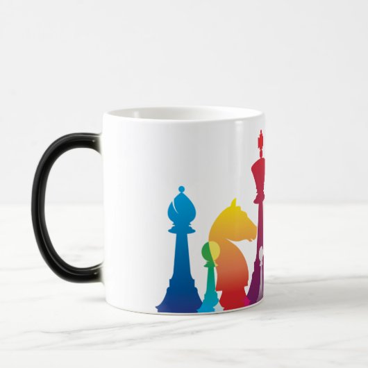 Tasse colorée d'échecs (Gauche)