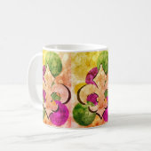 Tasse colorée Fleur-de-Lis (Devant gauche)