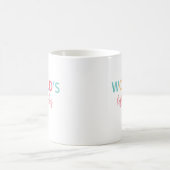Tasse colorée Meilleur Professeur du Monde (Centre)